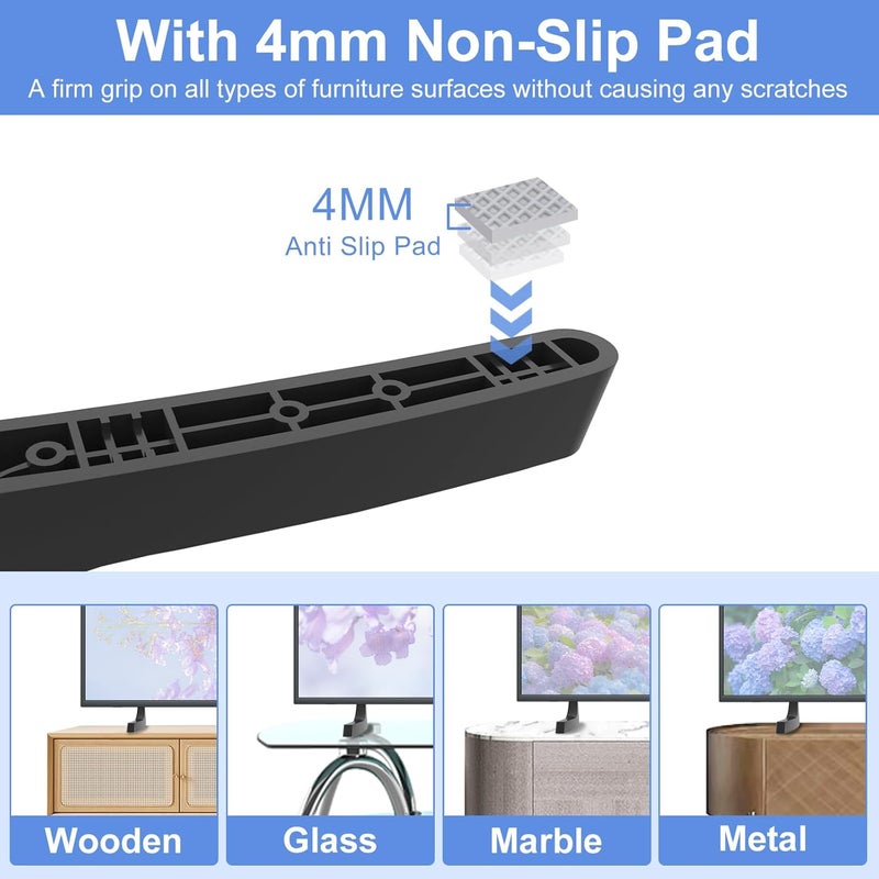 Maozhren TV Stand Legs for Samsung TV Legs, Only for UN32J4000AF UN32M4500BF UN32M4500 UN32J4000 UN32N5300 UN32J400DAF UN32M4500AF UN32N5300AF UN32J4500AF UN32J4002AF for Samsung TV Stand Legs with Screws - Image 5